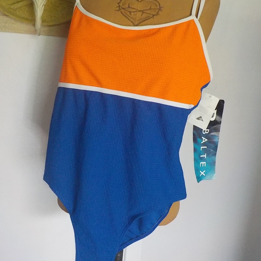 Baltex Navy/Orange One Piece Swim Suit